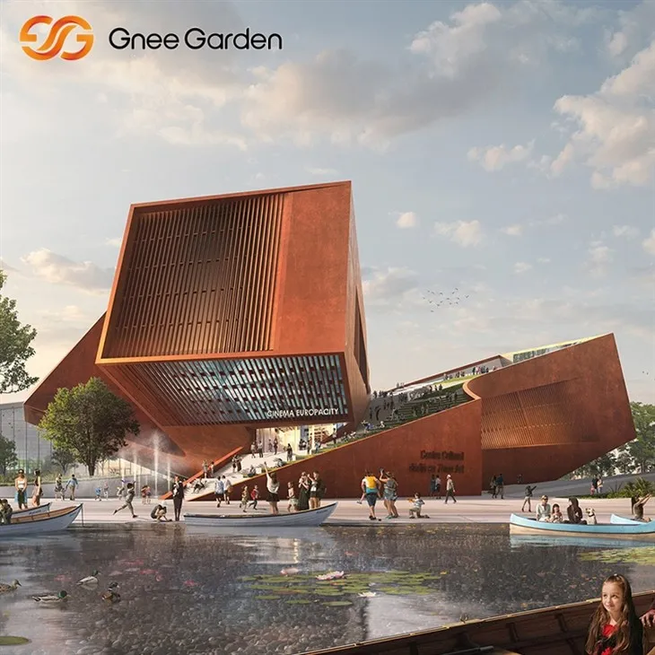 Corten kisi tal-pannelli tal-azzar tal-effett tas-sadid