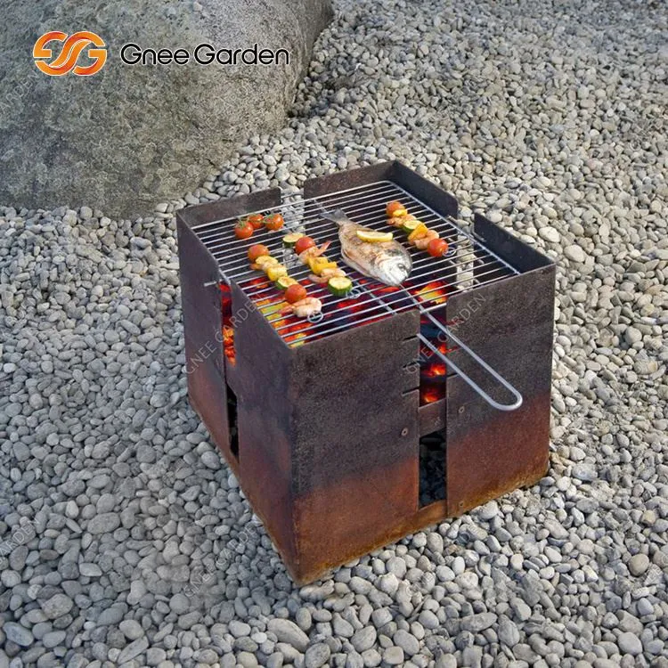 Corten Steel Grills tal-Faħam tal-Kannol