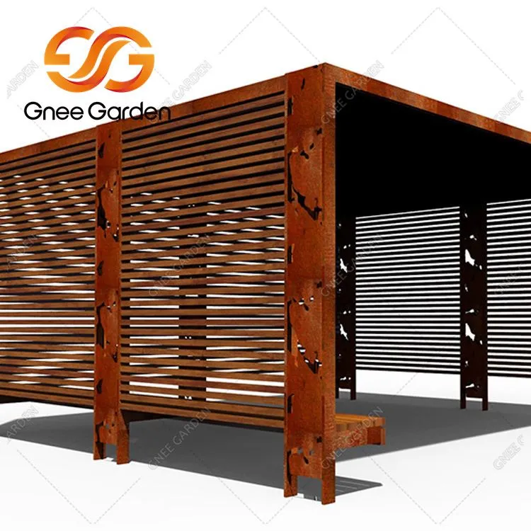 Corten Azzar Irħis Outdoor Garden Gazebo