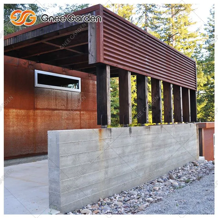 Corten Steel Outer Cladding Panels Roof