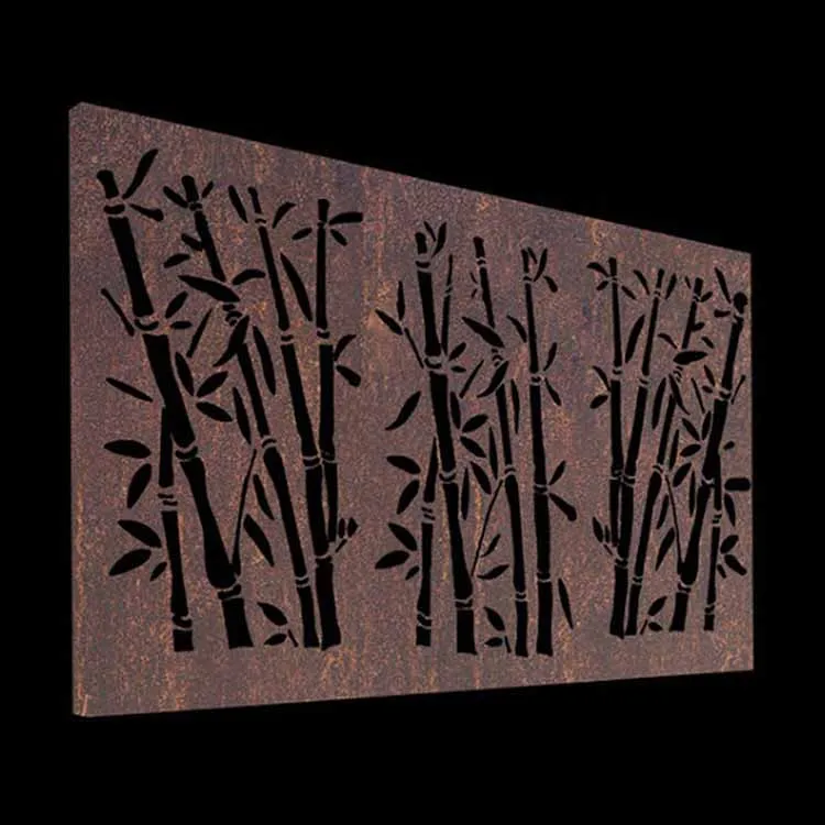 Corten Steel Metal Wall Private Screen