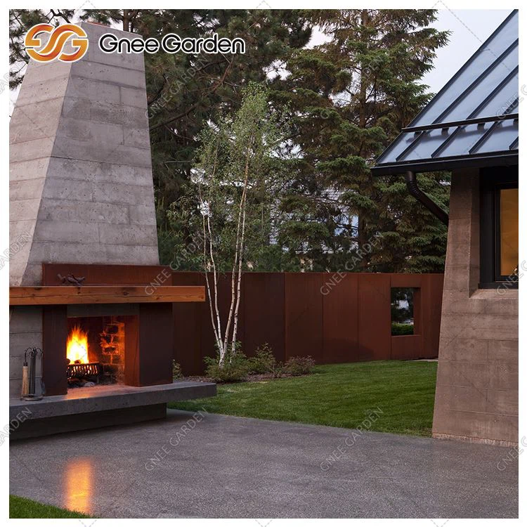 Pannelli tas-soqfa tal-ħjata wieqfa tal-azzar tal-corten