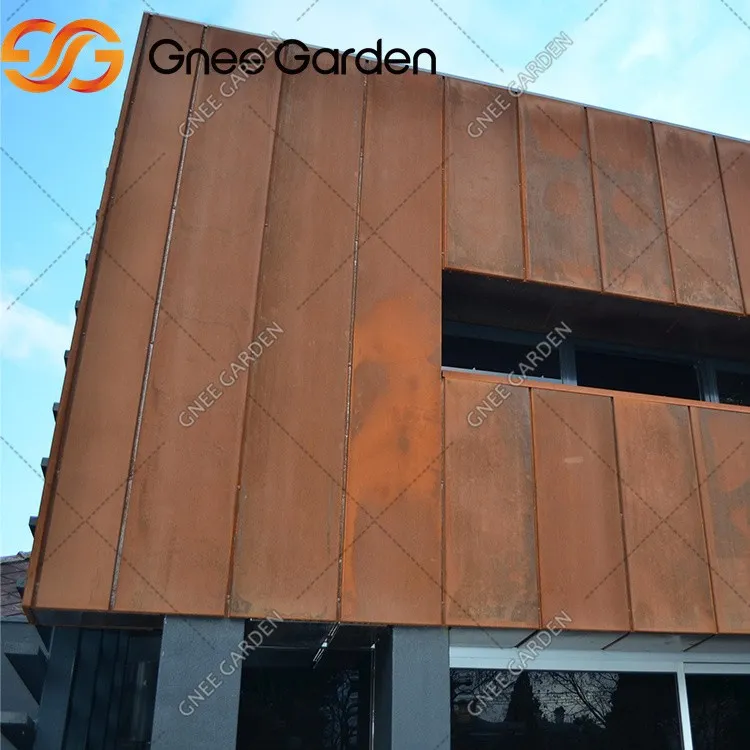 Corten Steel Wall For Building Facade