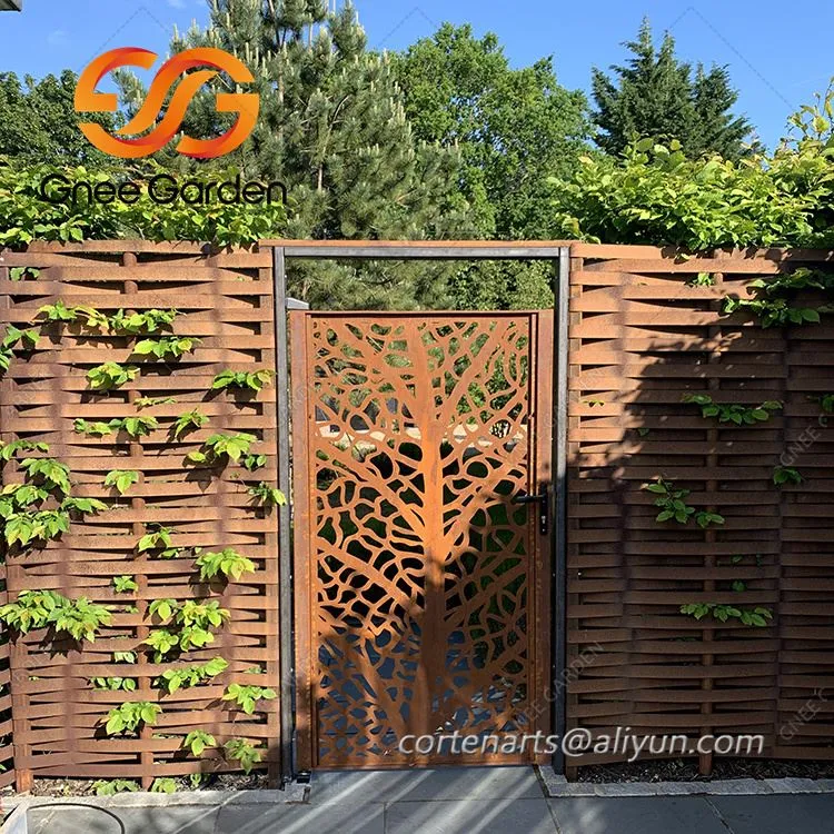 Personalizzat Corten Steel Garden Gate