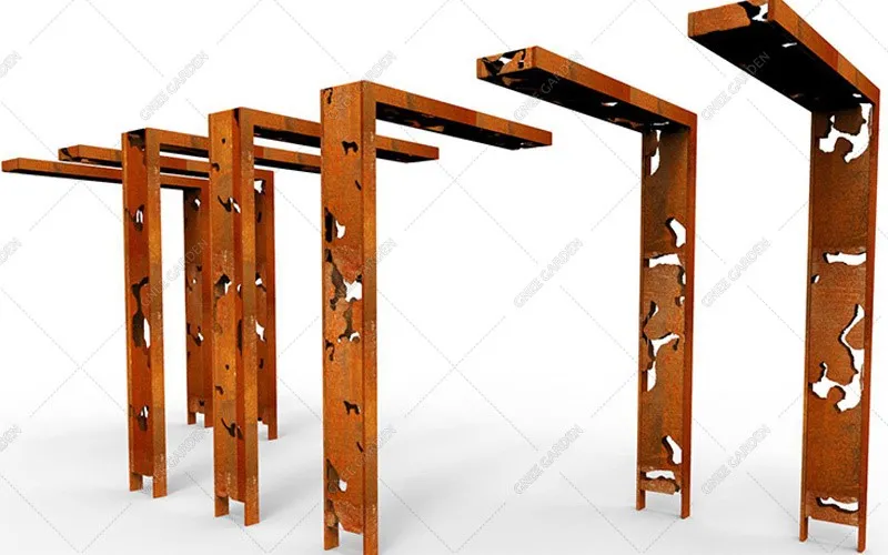 corten Steel Gazebo corten Steel Gazebo