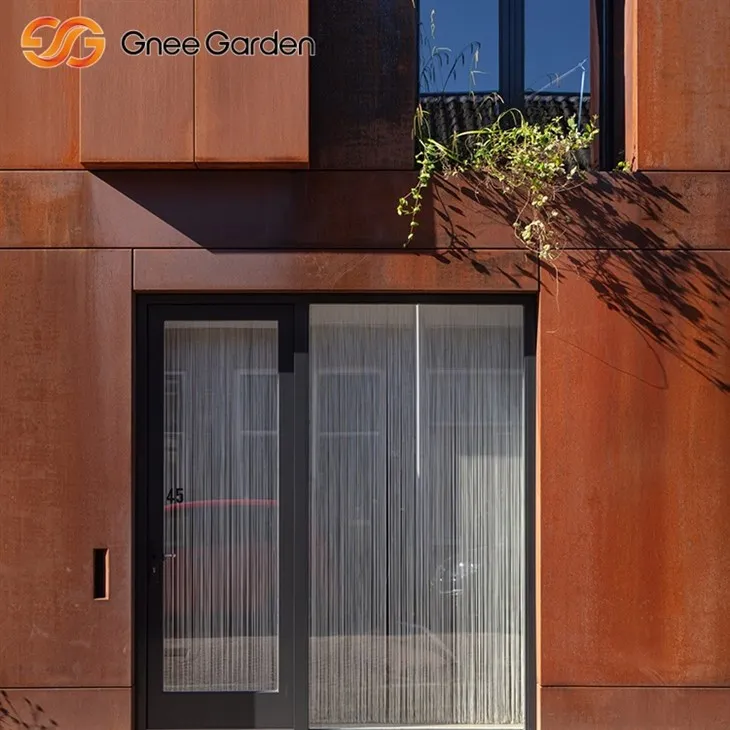 Kisi tal-azzar tal-patina naturali tal-corten