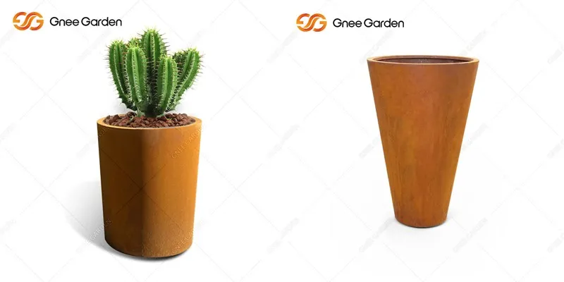 metal planter metal planter