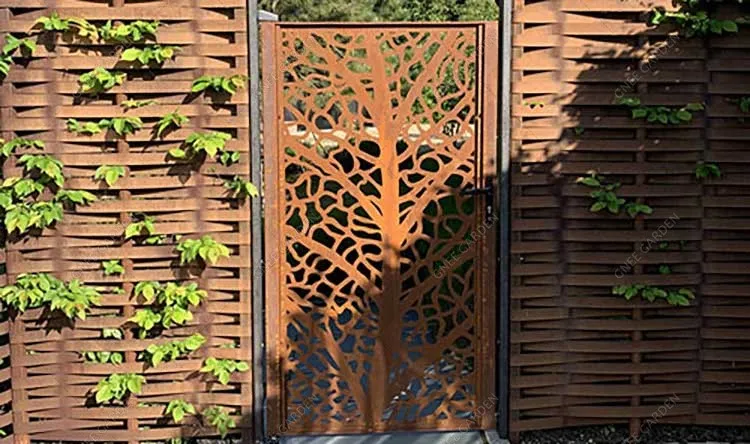 Morden Rustic Corten Gate Morden Rustic Corten Gate