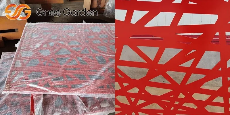 Red Color Corten Structure Building Fence Red Color Corten Structure Building Fence